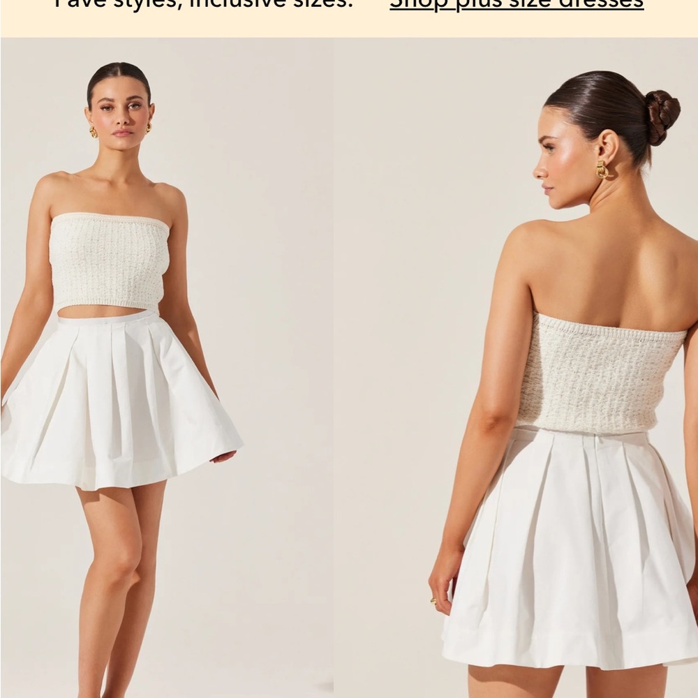 Astr Kai strapless tube top
